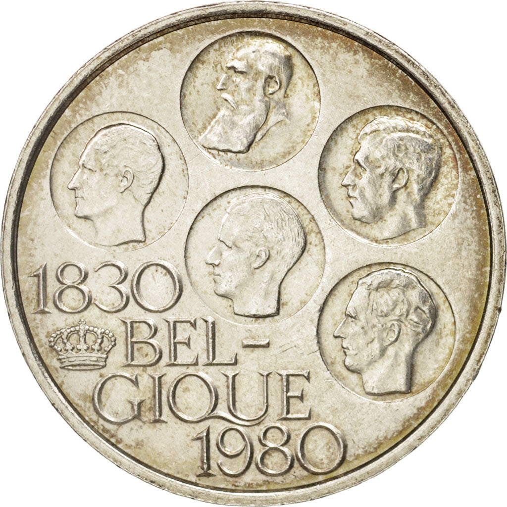 Belgium, 500 Francs,1980, Brussels, AU(50-53), Silver Clad Copper, KM 161