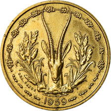Monnaie, West African States, 10 Francs, 1959, Paris, SPL, Aluminum-Bronze, KM:1