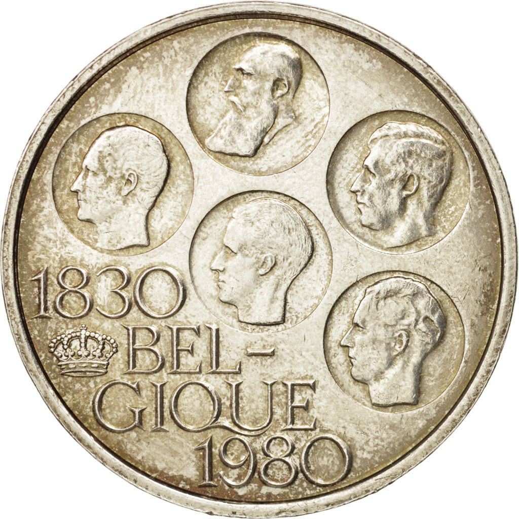 Belgium, 500 Francs,1980, Brussels, AU(50-53), Silver Clad Copper, KM 161