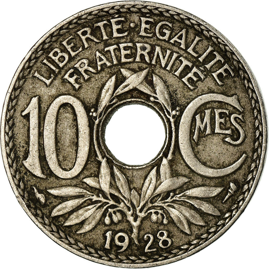 Coin, France, Lindauer, 10 Centimes, 1928, Paris, VF(30-35), Copper-nickel