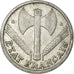 Moneda, Francia, Bazor, Franc, 1943, Beaumont-le-Roger,  BC+, Aluminio,