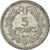 Moneda, Francia, Lavrillier, 5 Francs, 1945, Beaumont - Le Roger, MBC, Aluminio