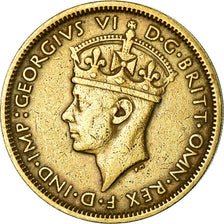 Munten, BRITS WEST AFRIKA, George VI, Shilling, 1938, ZF, Nickel-brass, KM:23