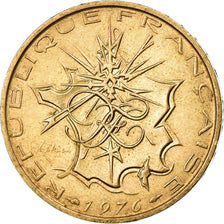 Moneda, Francia, Mathieu, 10 Francs, 1976, MBC+, Níquel - latón, KM:940