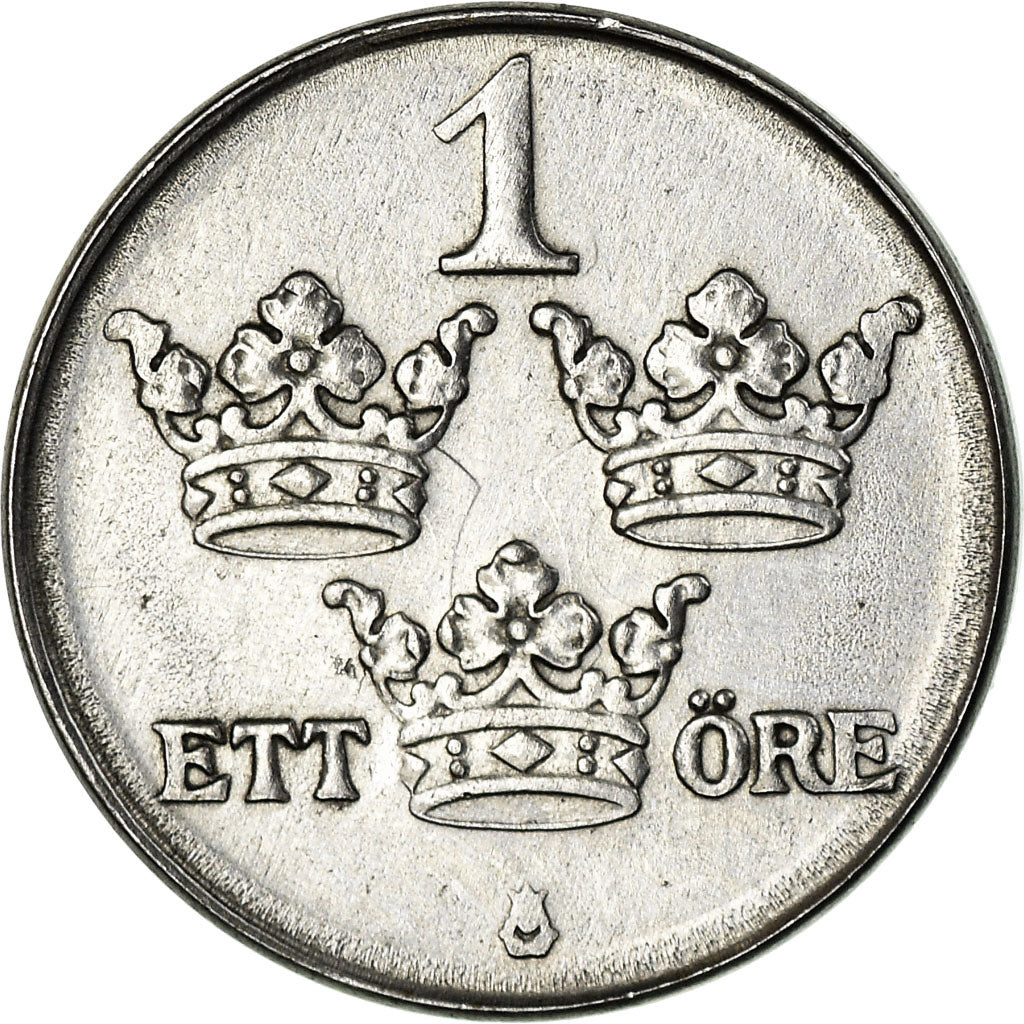 Coin, Sweden, Gustaf V, Ore, 1946, AU(55-58), Iron, KM:810