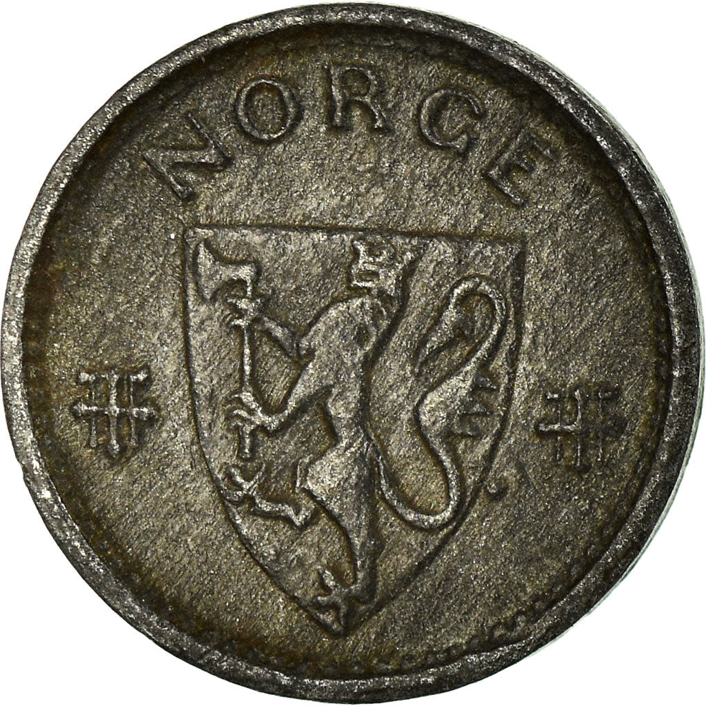 Coin, Norway, Haakon VII, 10 Öre, 1942, EF(40-45), Zinc, KM:389