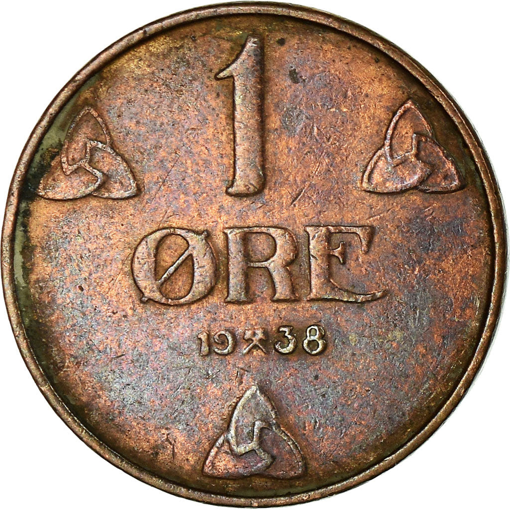 Coin, Norway, Haakon VII, Ore, 1938, EF(40-45), Bronze, KM:367
