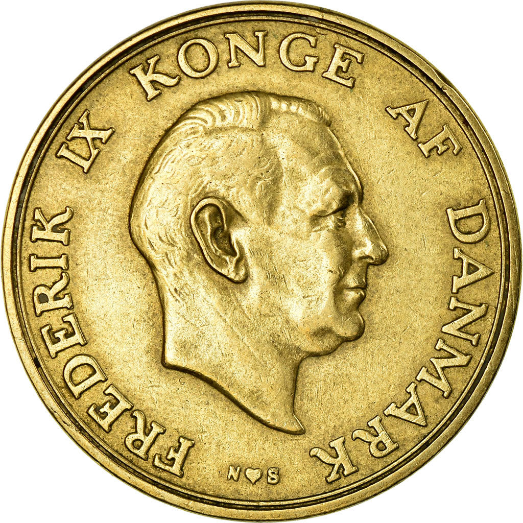Coin, Denmark, Frederik IX, 2 Kroner, 1955, Copenhagen, EF(40-45)