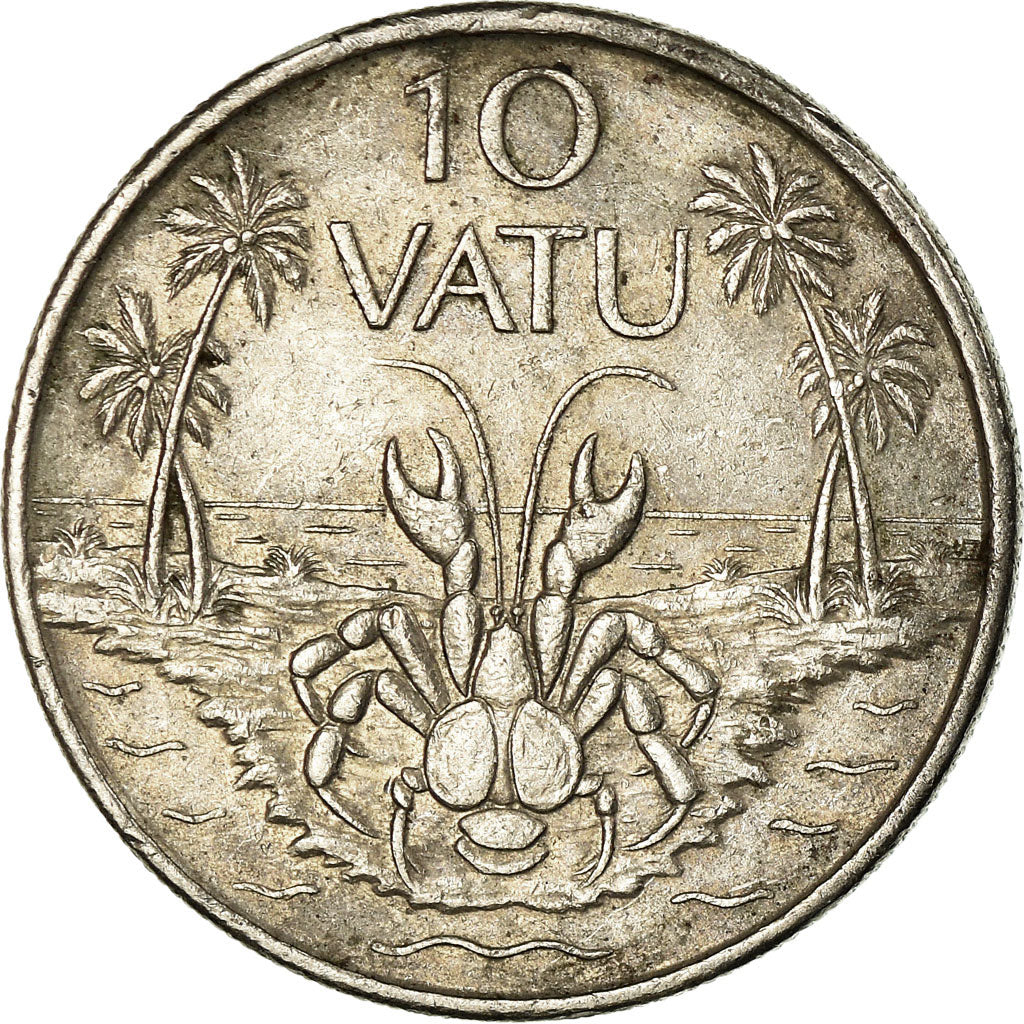 Coin, Vanuatu, 10 Vatu, 1999, British Royal Mint, EF(40-45), Copper-nickel, KM:6