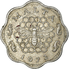 Coin, Malta, 3 Mils, 1972, British Royal Mint, EF(40-45), Aluminum, KM:6