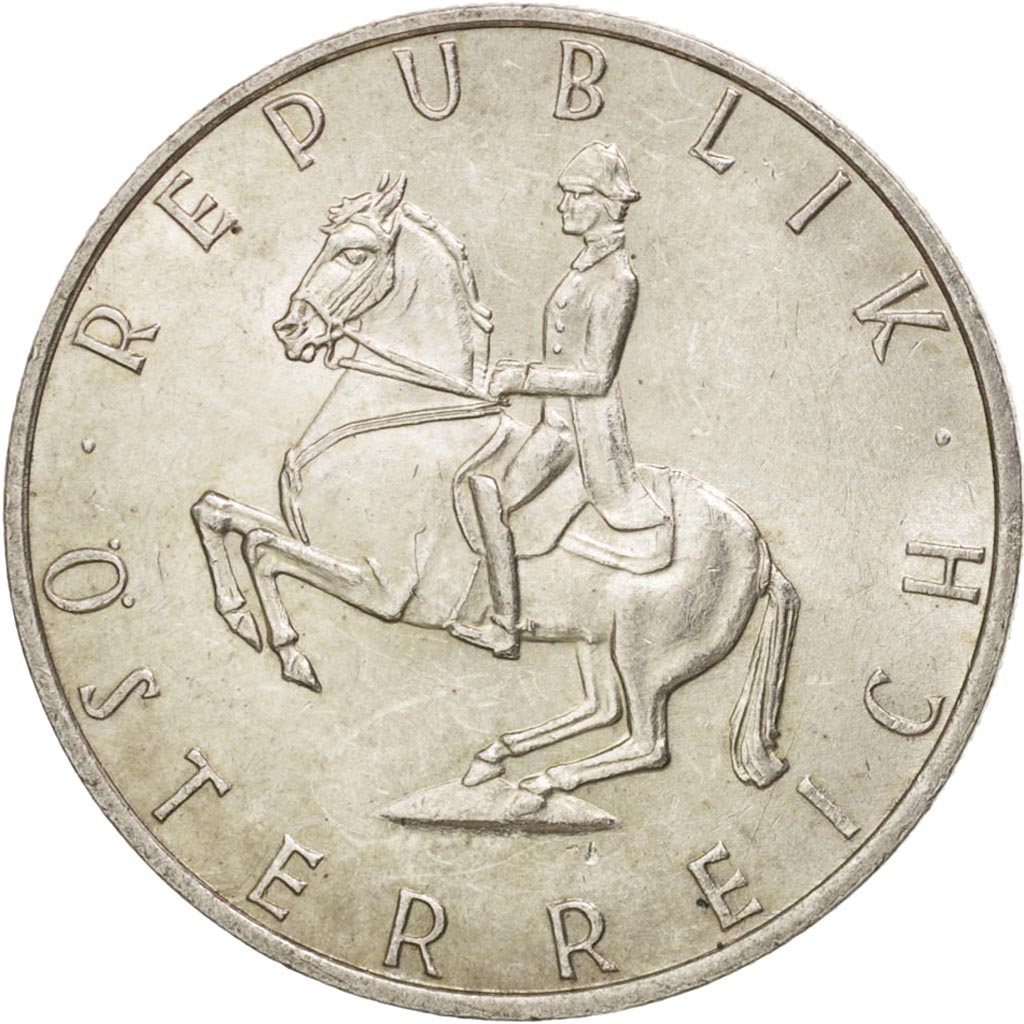 Austria, 5 Schilling, 1965, AU(55-58), Silver, KM:2889