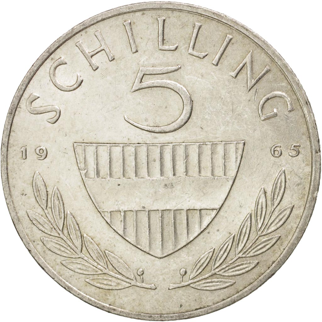 Austria, 5 Schilling, 1965, AU(55-58), Silver, KM:2889