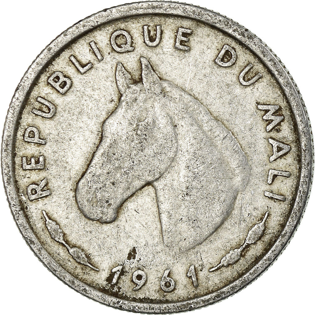 Coin, Mali, 10 Francs, 1961, Paris, EF(40-45), Aluminum, KM:3