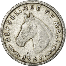 Coin, Mali, 10 Francs, 1961, Paris, EF(40-45), Aluminum, KM:3