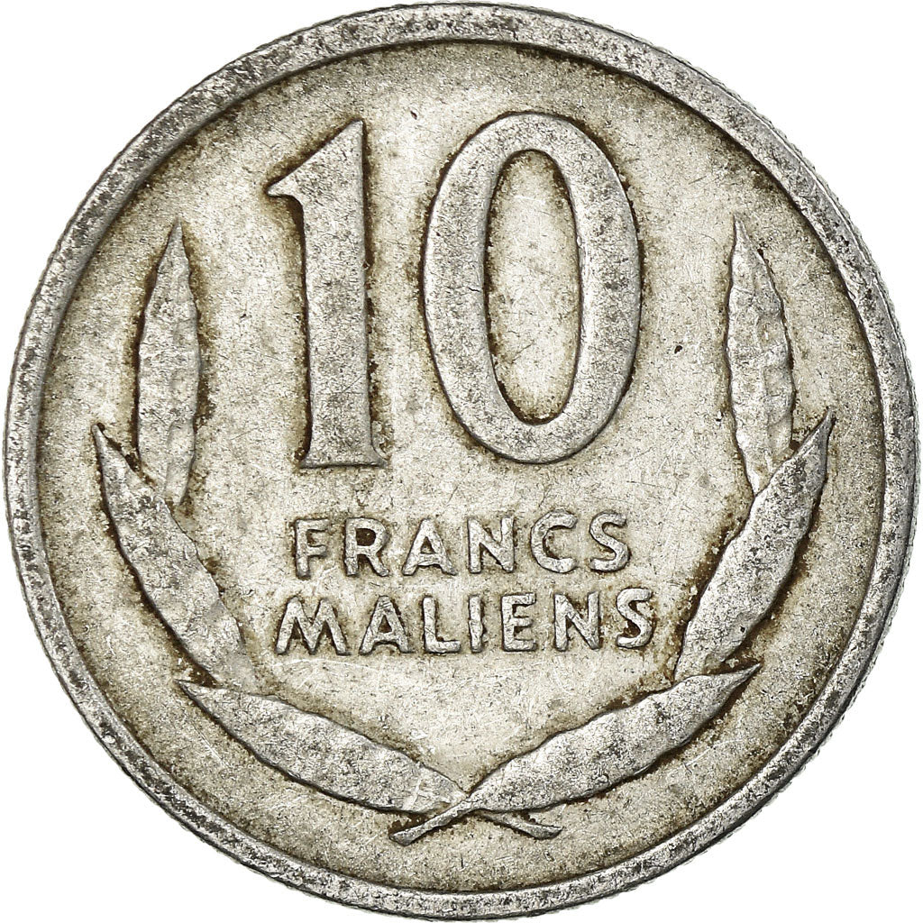 Coin, Mali, 10 Francs, 1961, Paris, EF(40-45), Aluminum, KM:3
