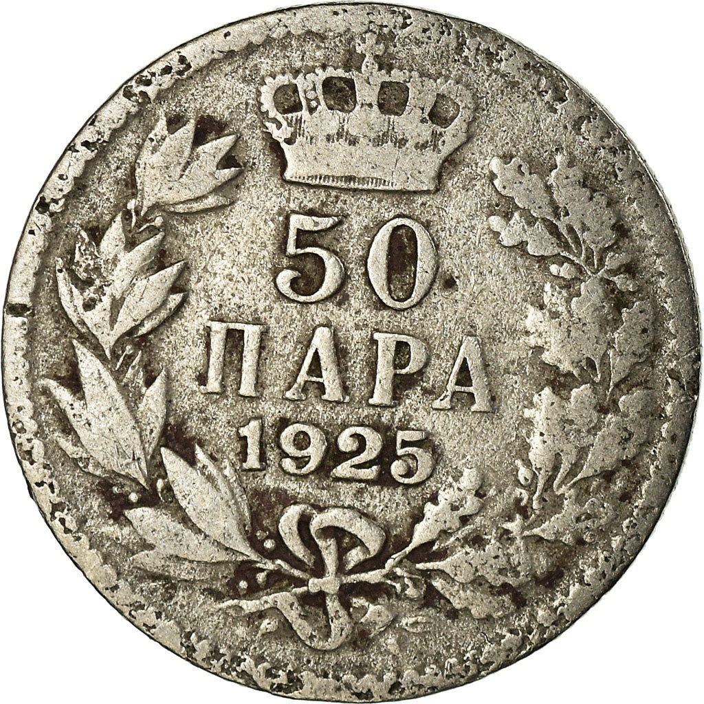 Coin, Yugoslavia, Alexander I, 50 Para, 1925, MS(63), Nickel-Bronze, KM:4