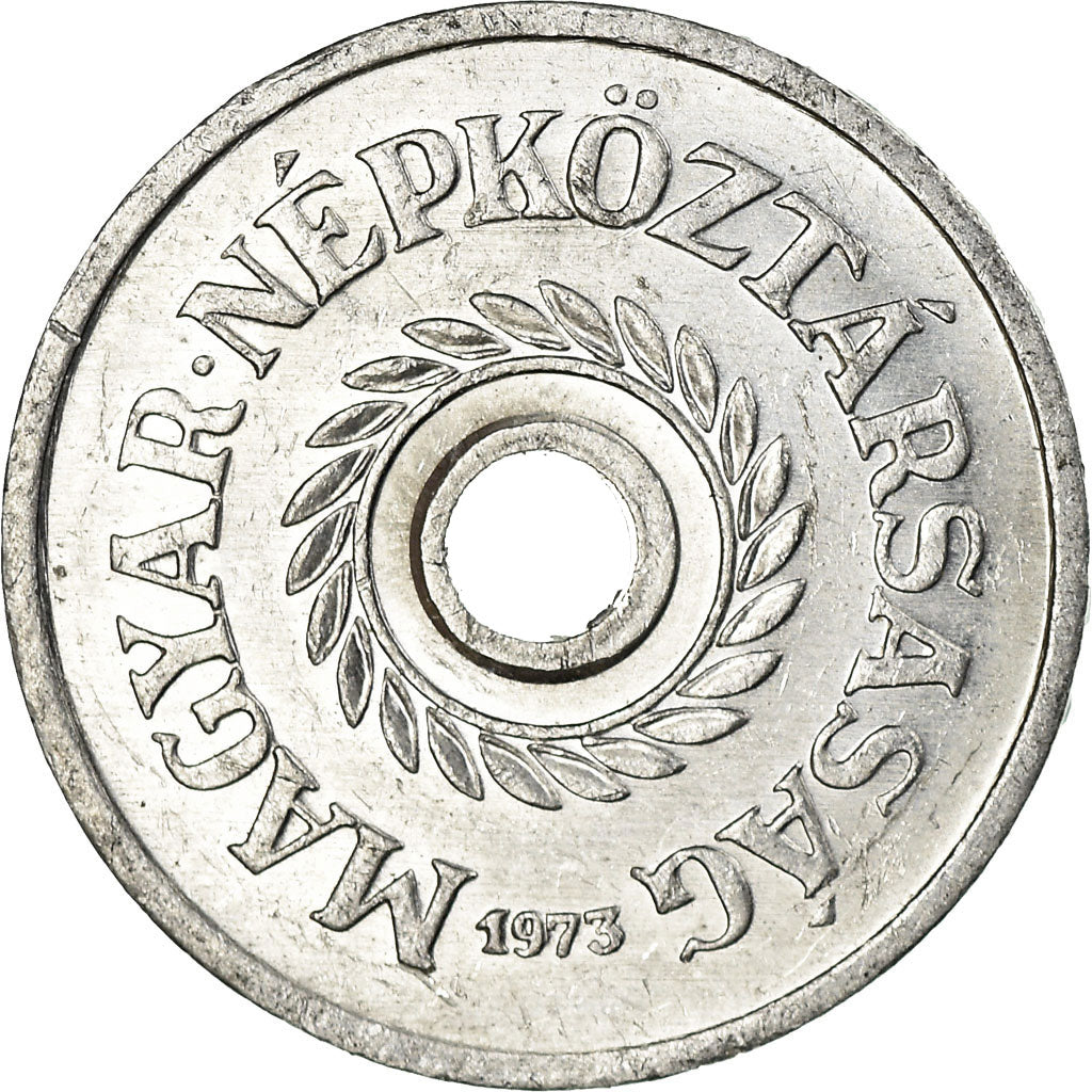 Coin, Hungary, 2 Filler, 1973, Budapest, MS(60-62), Aluminum, KM:546