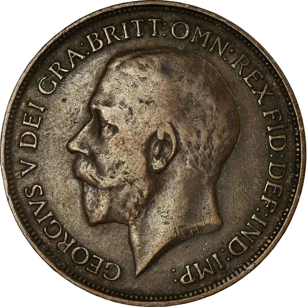 Münze, Großbritannien, George V, Penny, 1914, SS, Bronze, KM:810