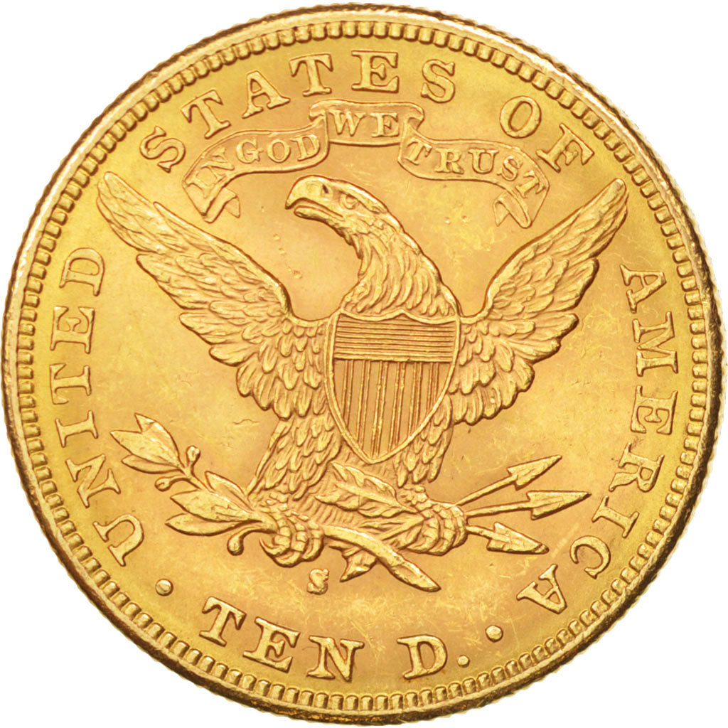 Stati Uniti, Coronet Head, $10, Eagle, 1886, U.S. Mint, San Francisco, BB+, O...