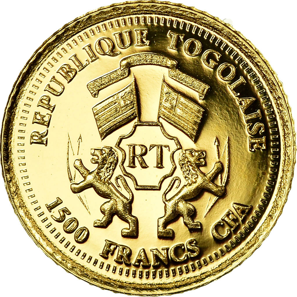 Moneta, Togo, 1500 Francs, 2012, Paris, La Marianne Française, FDC, Oro, KM:New