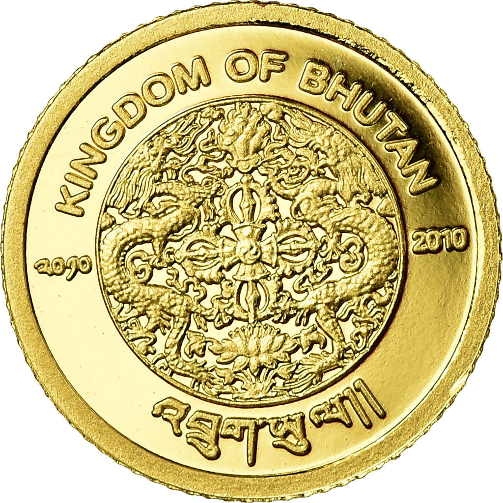 Moneta, Bhutan, 100 Ngultrums, 2010, Monastère de Taktsang, FDC, Oro