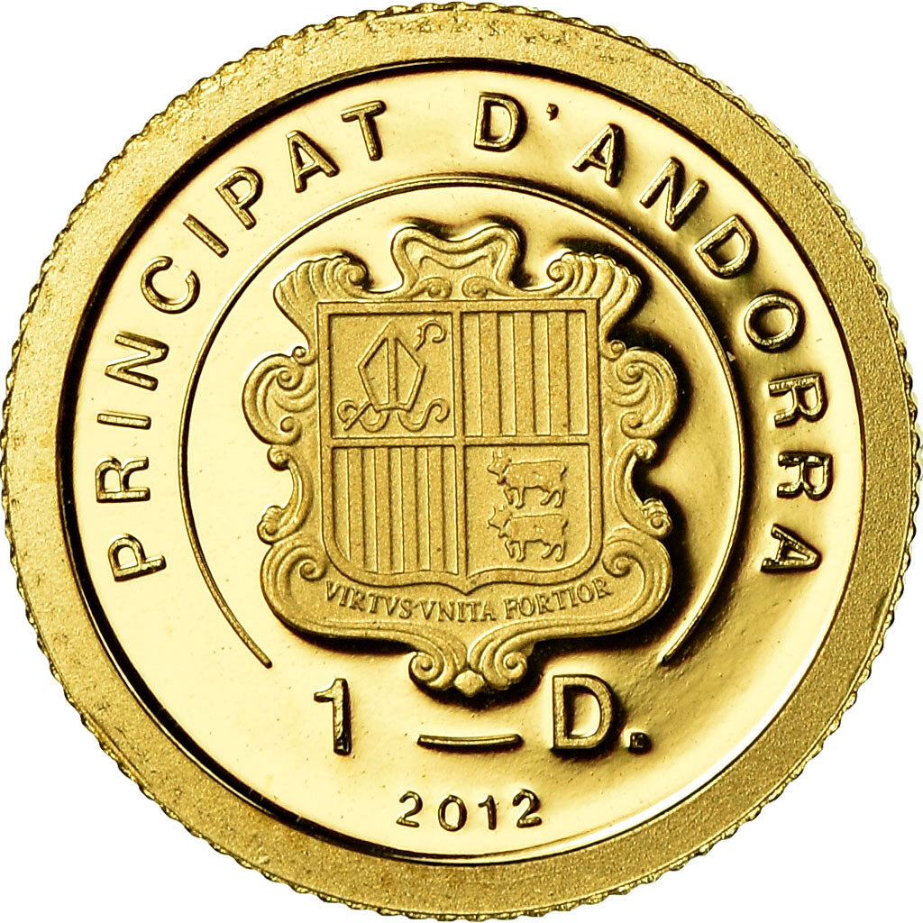 Moneta, Andorra, Diner, 2012, Jeanne d'Arc, FDC, Oro