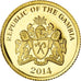 Coin, GAMBIA, THE, 200 Dalasis, 2014, Nelson Mandela, MS(65-70), Gold