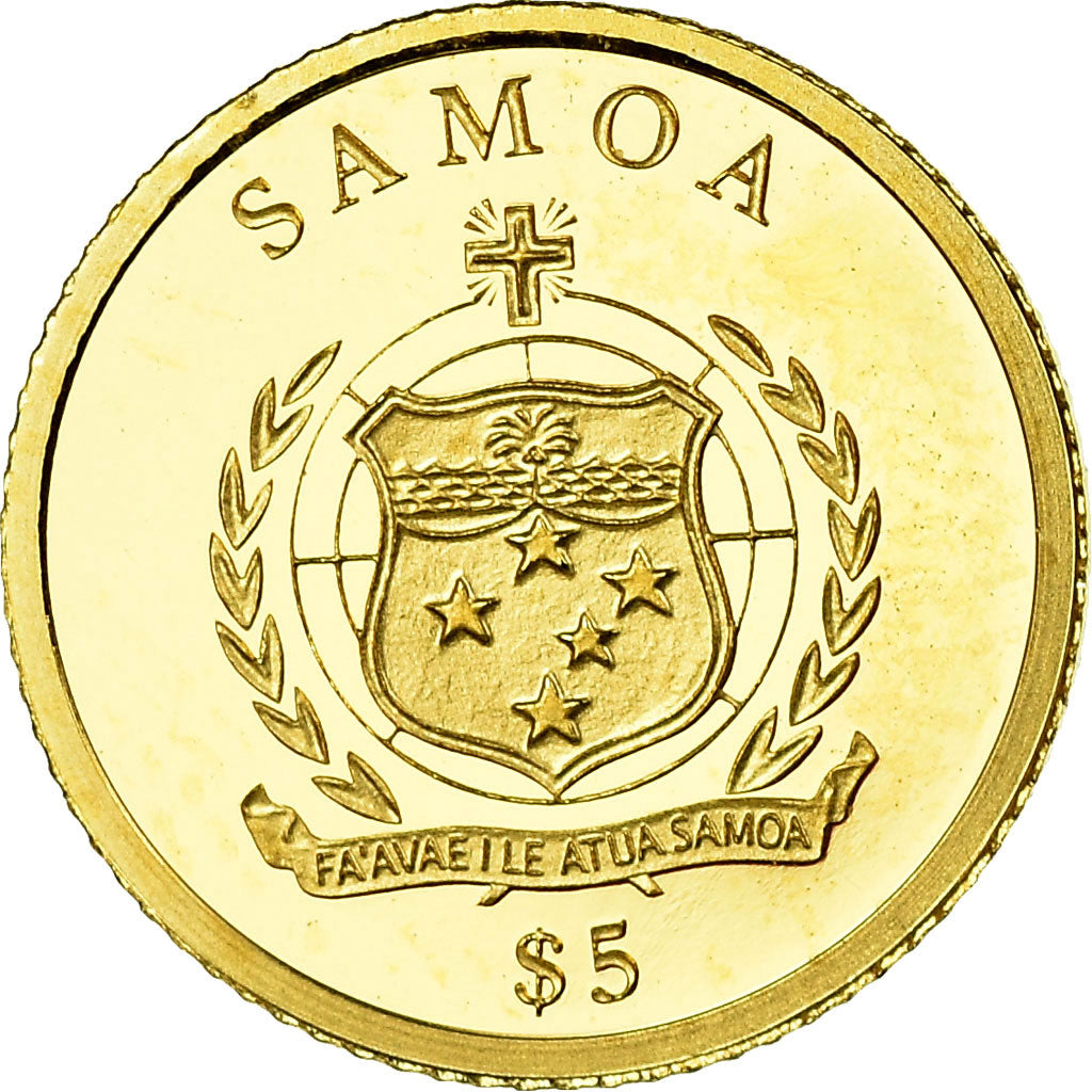 Münze, Samoa, 5 Dollars, 2014, Louis d'Or, STGL, Gold