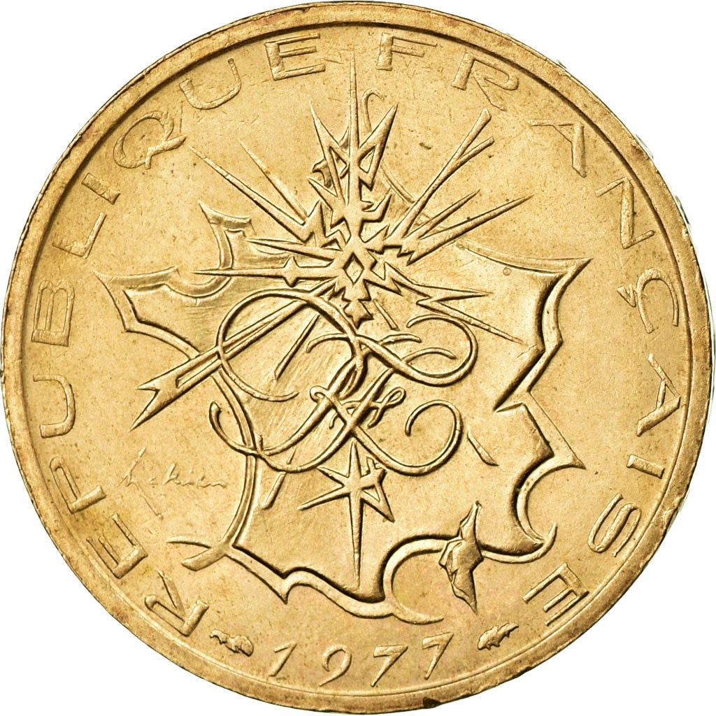 Coin, France, Mathieu, 10 Francs, 1977, AU(55-58), Nickel-brass, KM:940