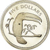 Moneta, Belize, 5 Dollars, 1974, Franklin Mint, Proof, FDC, Argento, KM:44a