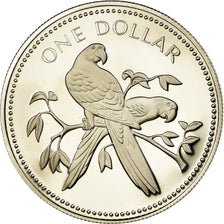Münze, Belize, Dollar, 1974, Franklin Mint, Proof, STGL, Silber, KM:43a
