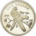 Münze, Belize, Dollar, 1974, Franklin Mint, Proof, STGL, Silber, KM:43a