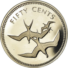 Moneta, Belize, 50 Cents, 1974, Franklin Mint, Proof, FDC, Argento, KM:42a