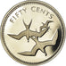 Moneta, Belize, 50 Cents, 1974, Franklin Mint, Proof, FDC, Argento, KM:42a