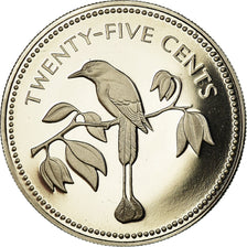 Moneta, Belize, 25 Cents, 1974, Franklin Mint, Proof, FDC, Argento, KM:41a