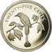 Moneta, Belize, 25 Cents, 1974, Franklin Mint, Proof, FDC, Argento, KM:41a