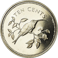 Coin, Belize, 10 Cents, 1974, Franklin Mint, MS(65-70), Silver, KM:40a