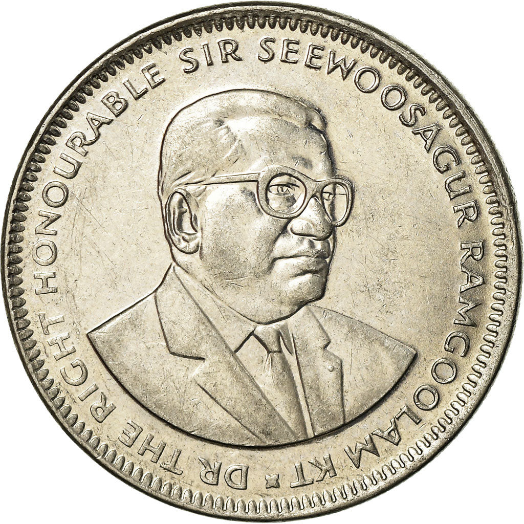 Münze, Mauritius, Rupee, 2010, VZ, Copper-nickel, KM:55