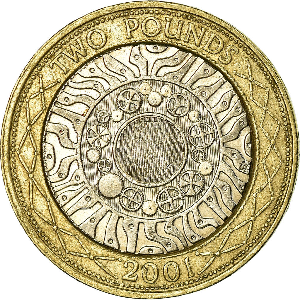 Coin, Great Britain, Elizabeth II, 2 Pounds, 2001, EF(40-45), Bi-Metallic