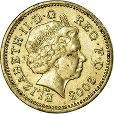 Coin, Great Britain, Elizabeth II, Pound, 2003, EF(40-45), Nickel-brass, KM:993