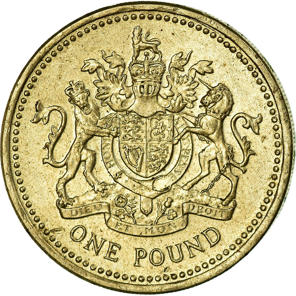 Coin, Great Britain, Elizabeth II, Pound, 2003, EF(40-45), Nickel-brass, KM:993