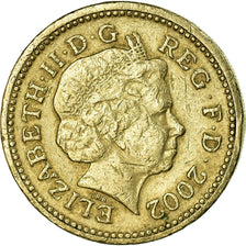 Coin, Great Britain, Elizabeth II, Pound, 2002, British Royal Mint, EF(40-45)