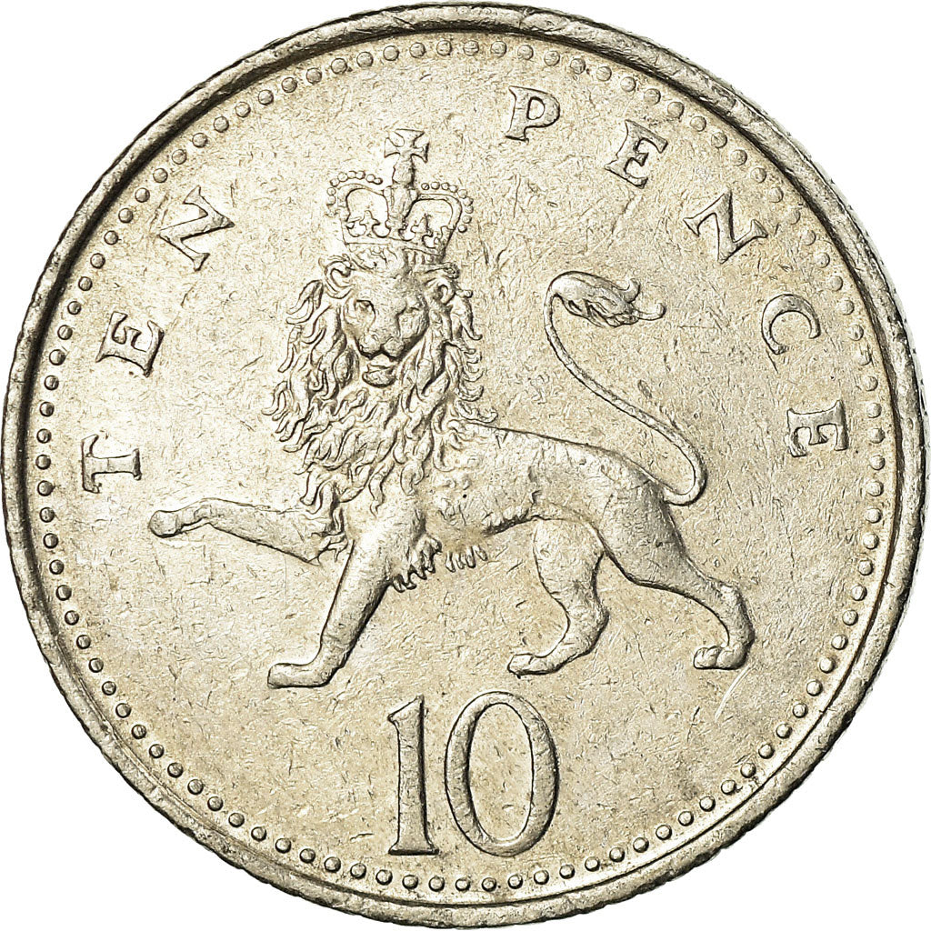 Coin, Great Britain, Elizabeth II, 10 Pence, 1995, EF(40-45), Copper-nickel