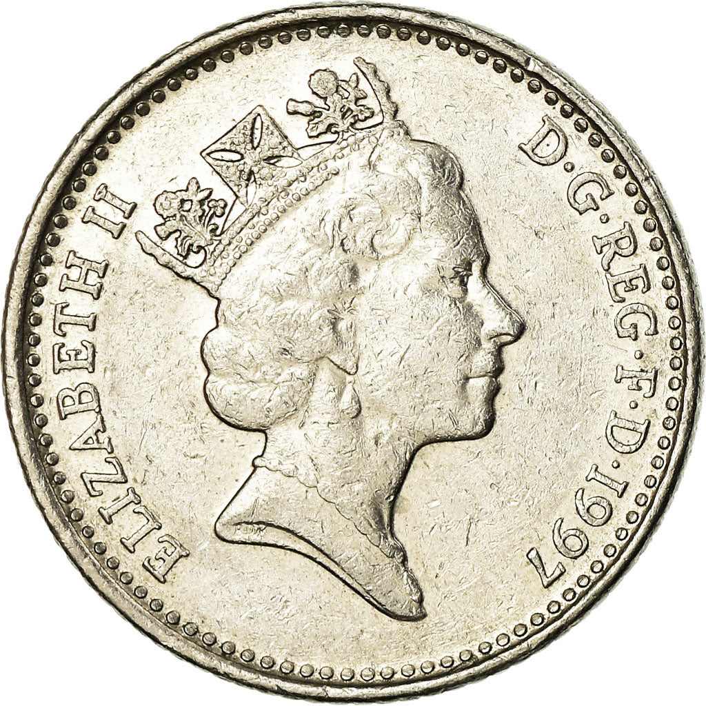 Monnaie, Grande-Bretagne, Elizabeth II, 10 Pence, 1997, TTB, Copper-nickel
