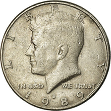 Coin, United States, Kennedy Half Dollar, Half Dollar, 1989, U.S. Mint, Denver