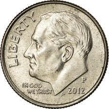 Coin, United States, Roosevelt Dime, Dime, 2012, U.S. Mint, Philadelphia