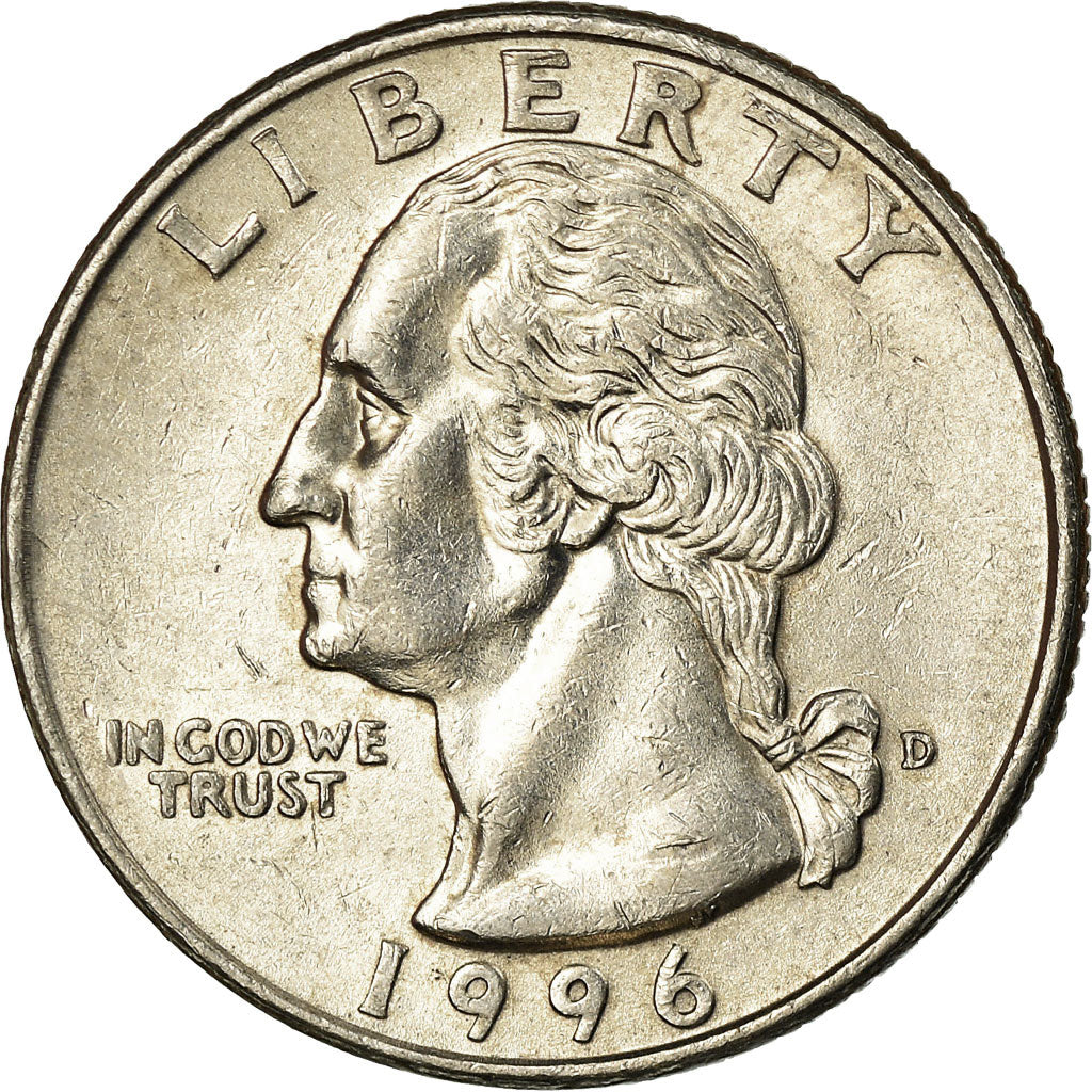 Monnaie, États-Unis, Washington Quarter, Quarter, 1996, U.S. Mint, Denver, SUP