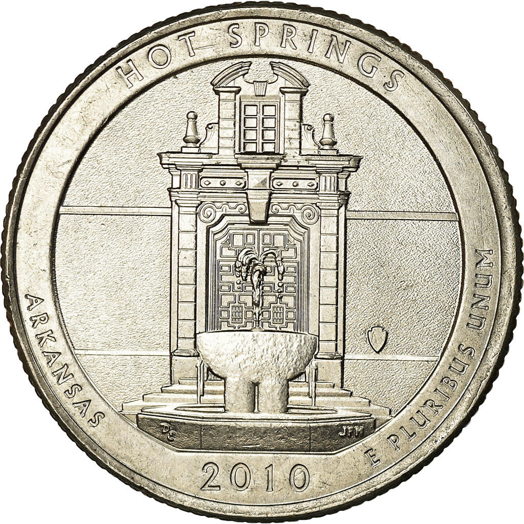 Monnaie, États-Unis, Hot Springs, Quarter, 2010, U.S. Mint, Philadelphie, SUP
