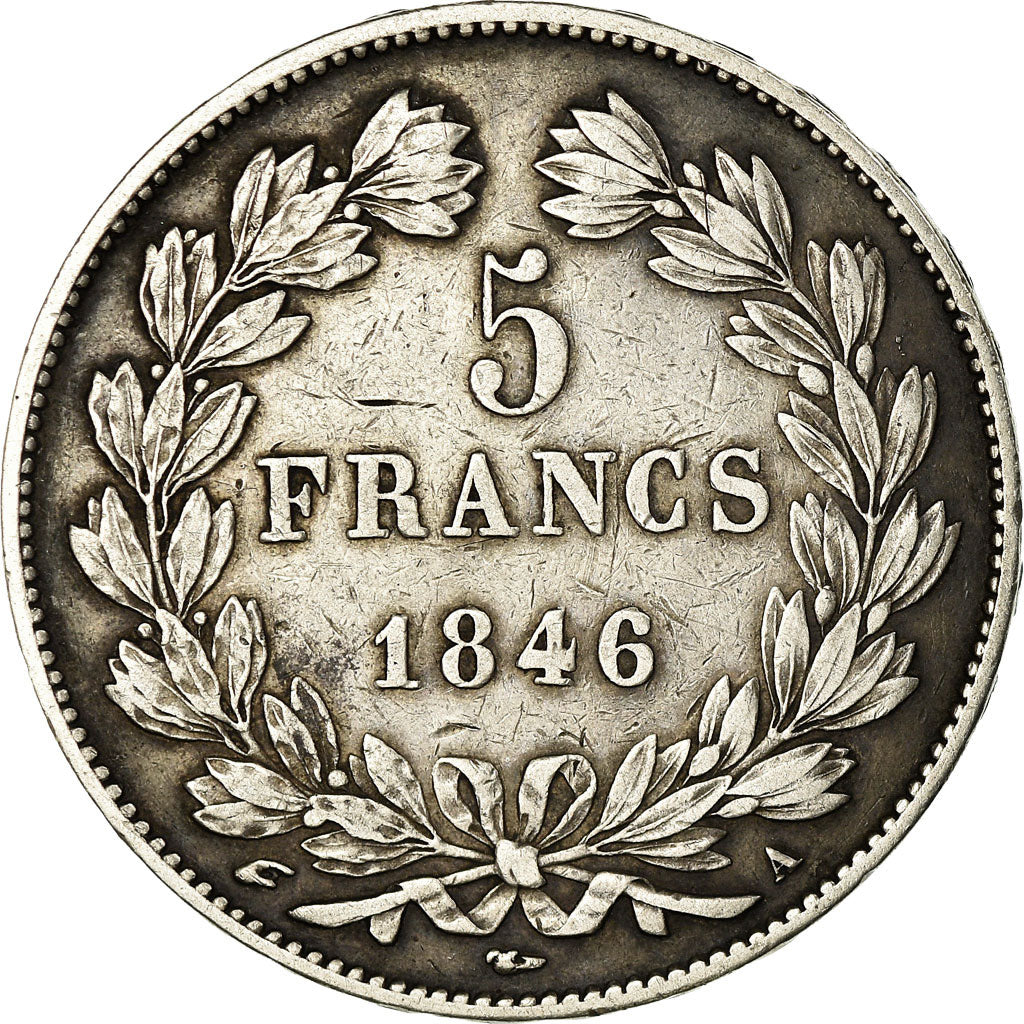 Coin, France, Louis-Philippe, 5 Francs, 1846, Paris, VF(30-35), Silver