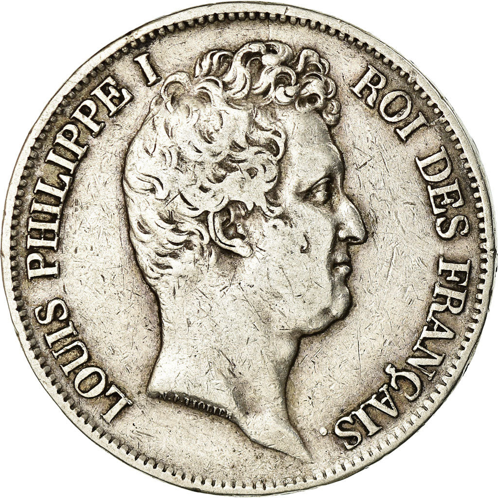 Coin, France, Louis-Philippe, 5 Francs, 1831, Rouen, VF(30-35), Silver